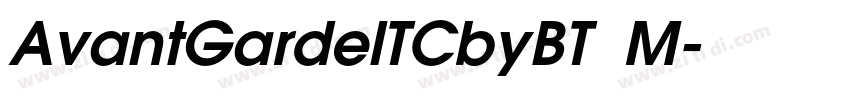 AvantGardelTCbyBT  M字体转换